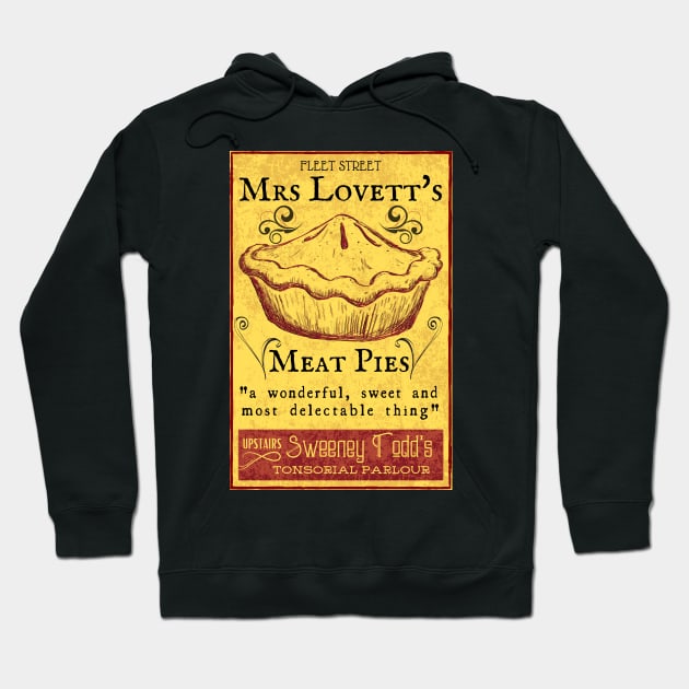 Mrs Lovett's Meat Pies - Sweeney Todd Musical Hoodie by sammimcsporran